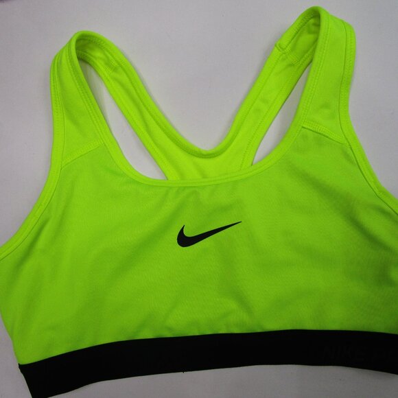 5 Sports Bra Dri Fit Swoosh Pro Racer Back Foam Insert Cups Medium - Picture 6 of 10